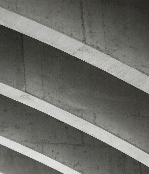 Abstract metallic structure representing physical strength and stability